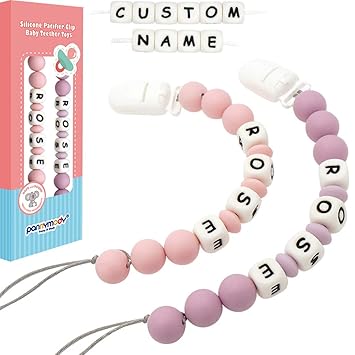 personalized pacifier clip with name