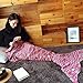 Awkli Warm Mermaid Tail Blanket Crochet Super Soft Comfortable Suitable for All Seasons Sofa Blankets Gift for Christmas, Halloween, Thanks Giving Day, Valentine's (Colorful)