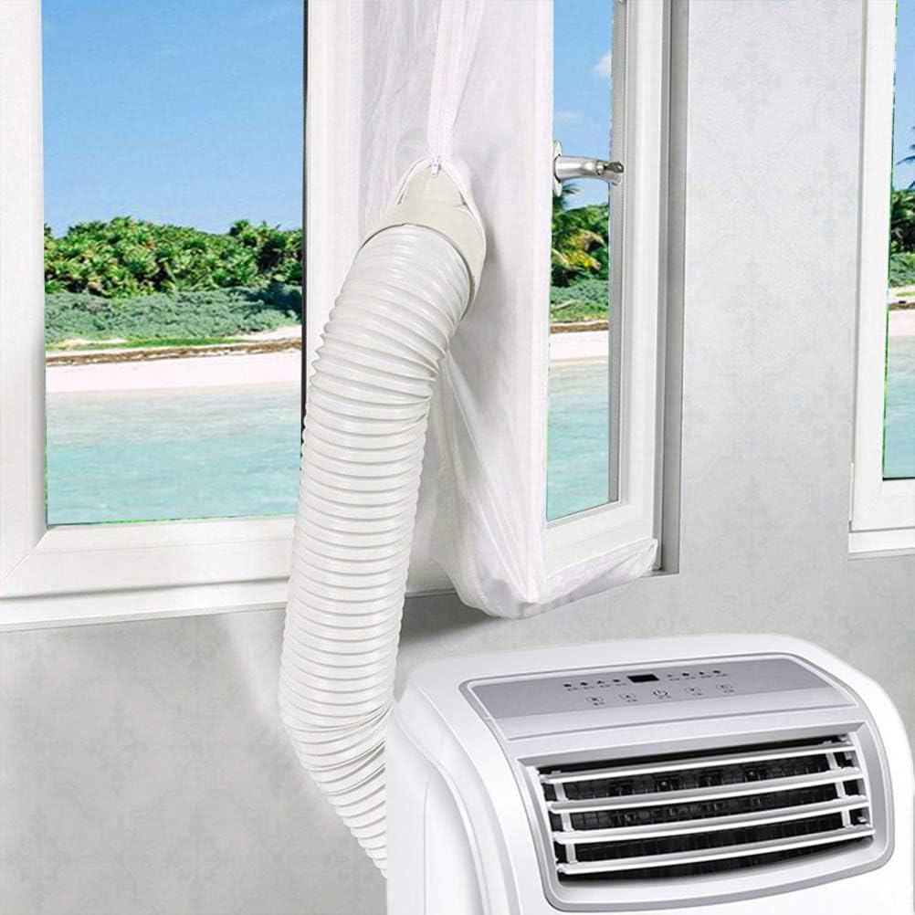 Glomab window seal for portable air conditioners, mobile air conditioning and tumble window vent