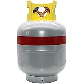 Flame King 50LB A2L Refrigerant Recovery Cylinder Tank, 400 PSI, Dual Y-Valve Liquid/Vapor, Heavy-Duty Steel, HVAC Recovery &amp; Storage