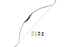 Southland Archery Supply SAS Snake Recurve Bow 60-inch with 2 x Arrow Rest and 2 x Arrow Nocks - Made in France