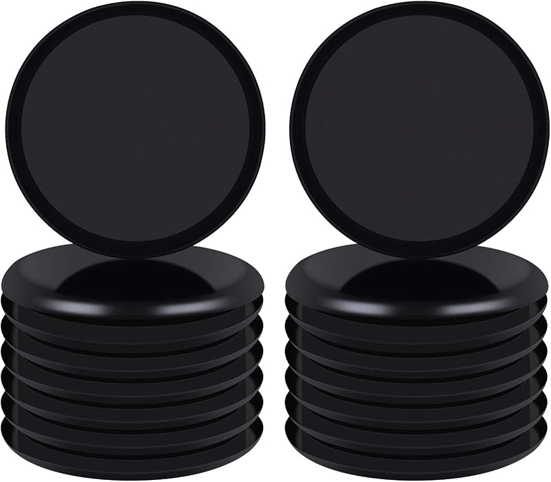 Ezprotekt Reusable Furniture Sliders 3.5 Inch 89mm Smart 16 Pieces Black