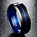 NUNCAD Tungsten Ring for Men Women Wedding Bands 4/6/8/10mm Width Multicolor Available Groove Beveled Edges Engraved I Love You Size 4 to 17
