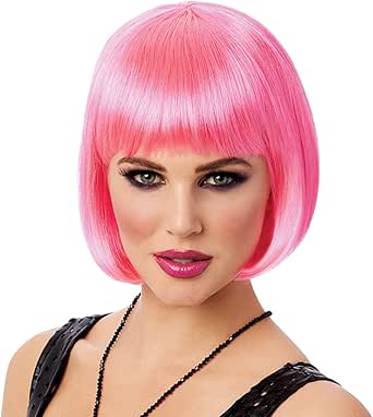 Amazon.com: Hot Pink Bob Wig: Clothing