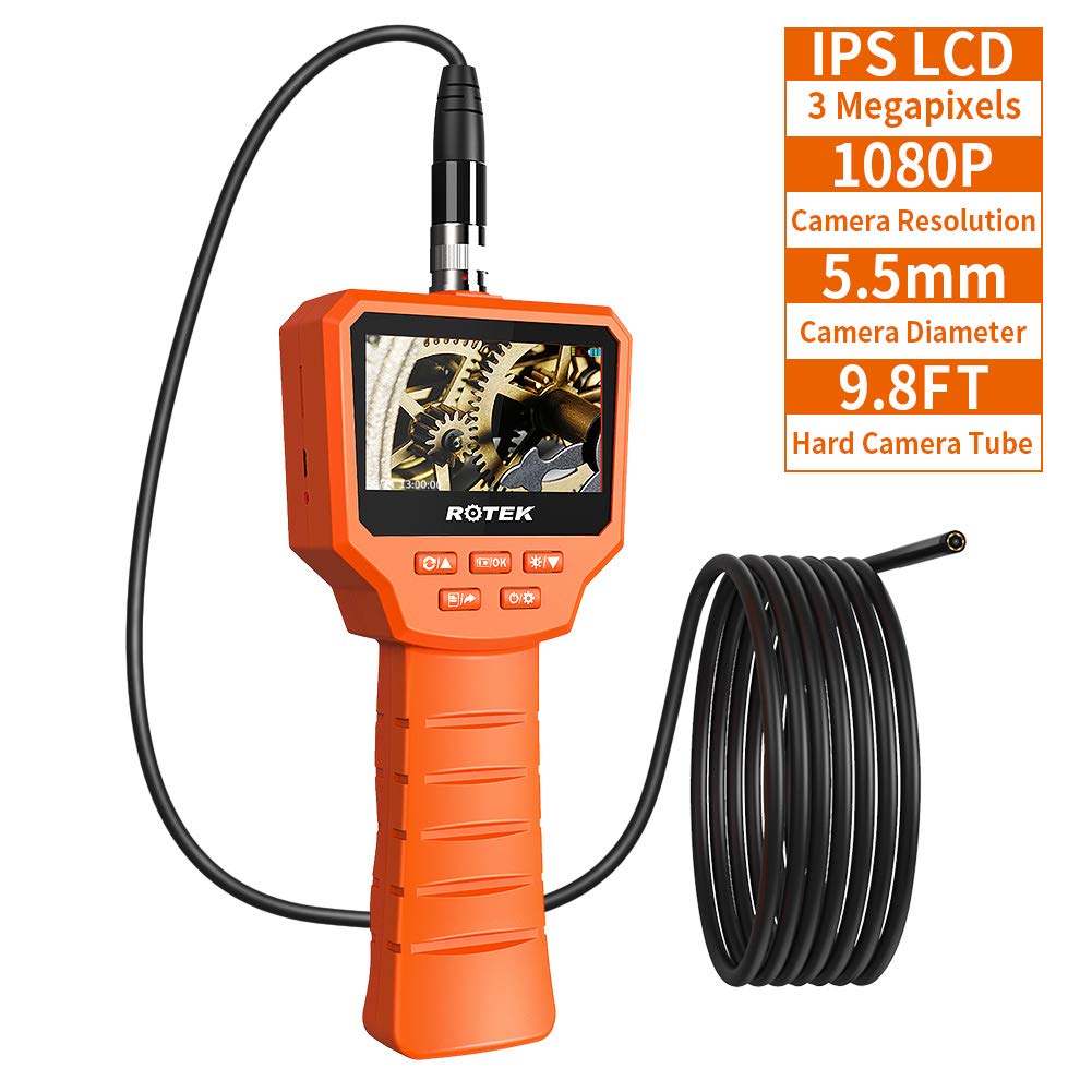 Rotek Digital Inspection Camera, 3.0 Inch 1080P Full HD IPS LCD Screen