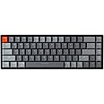 Keychron K6 68-Keys Compact Keyboard, Wireless Bluetooth/Wired Mechanical Keyboard with RGB Led Backlit Aluminum Frame Compatible with Mac Windows, Gateron Brown Switch