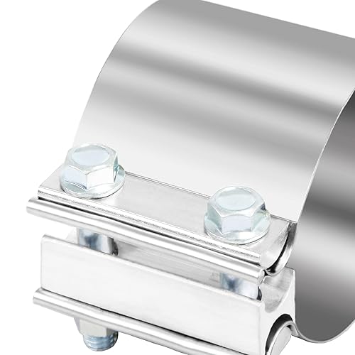 4"Stainless Steel Butt Joint Narrow Band Exhaust Seal Clamp With 1
