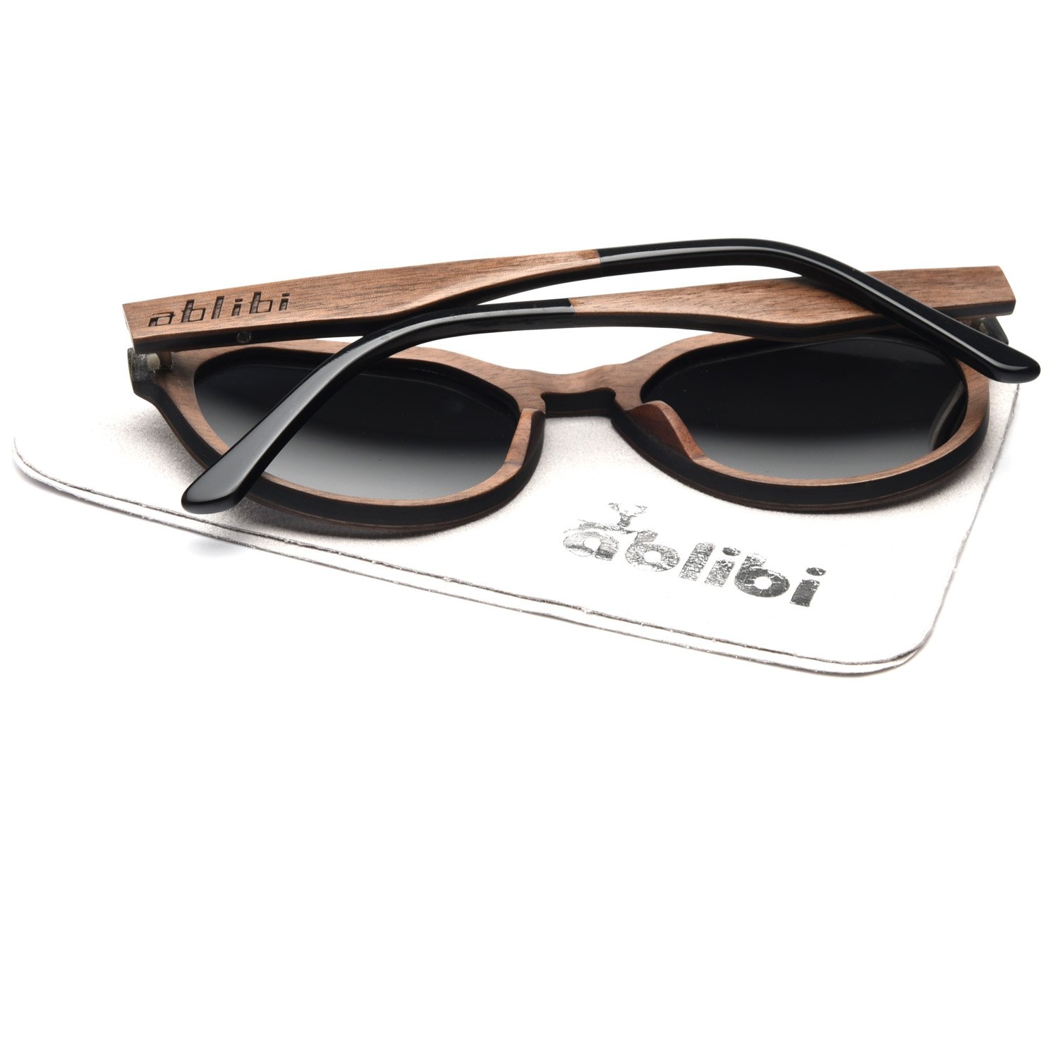 Ablibi Walnut Wooden Sunglasses Polarized Lenses Glasses Mens Driving Shades in Wood Case