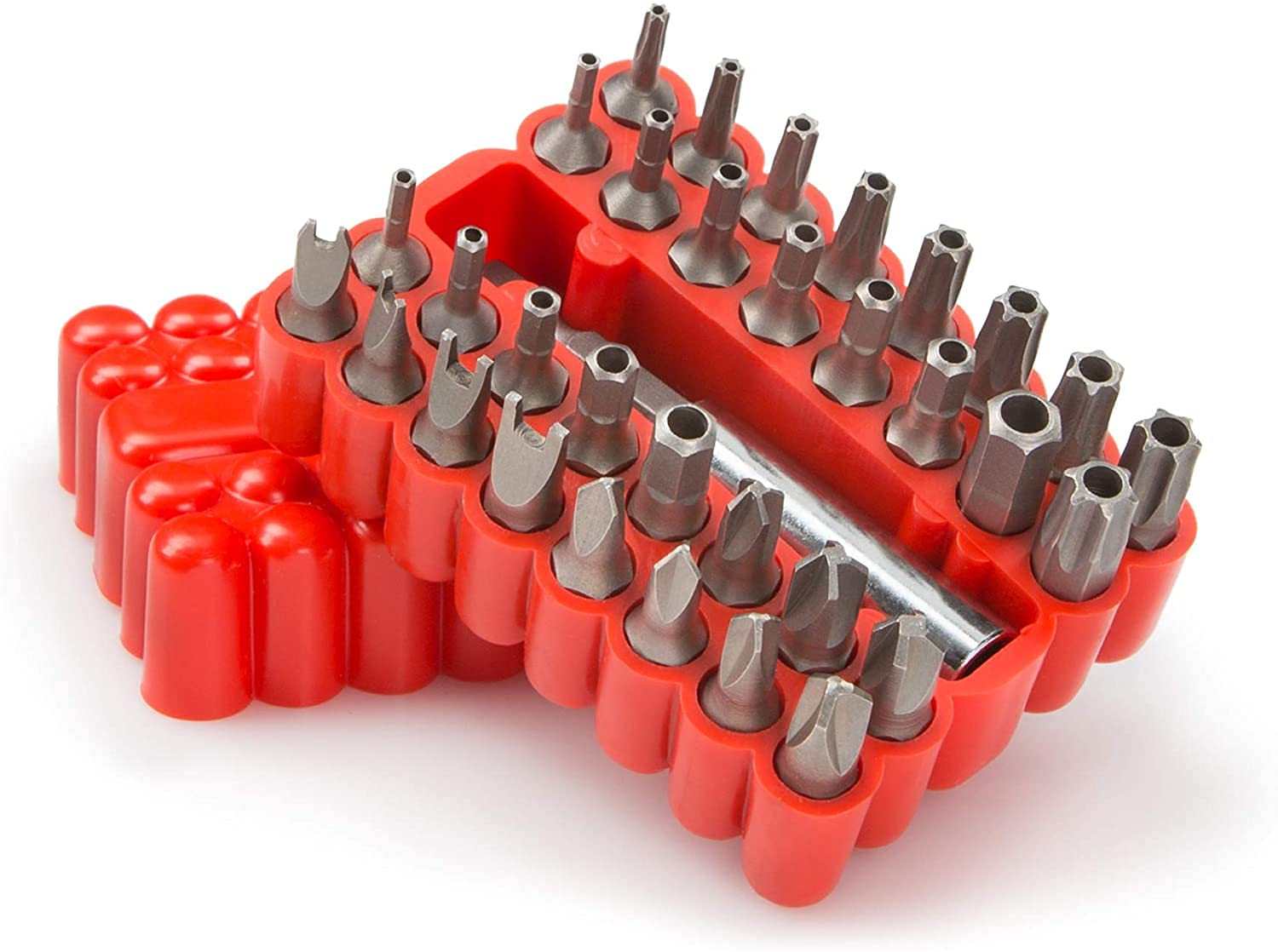 CENPEK 33Pcs Security Bit Set - Includes Tamper Resistant Hex Metric Hex and Star Bits Spanner Set
