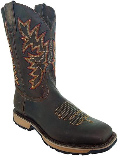 square toe western work boots