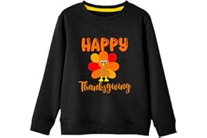 Remimi Unisex Kids Christmas Sweatshirt Long Sleeve Thanksgiving Pullover Tops 3-14 Years
