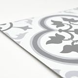 FloorPops FP2953 Remy Peel & Stick Floor Tiles Grey Gothic Style 12" x 12" 10pk view 8
