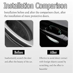 ASUBHA 4PCS Car Door Handle Scratch