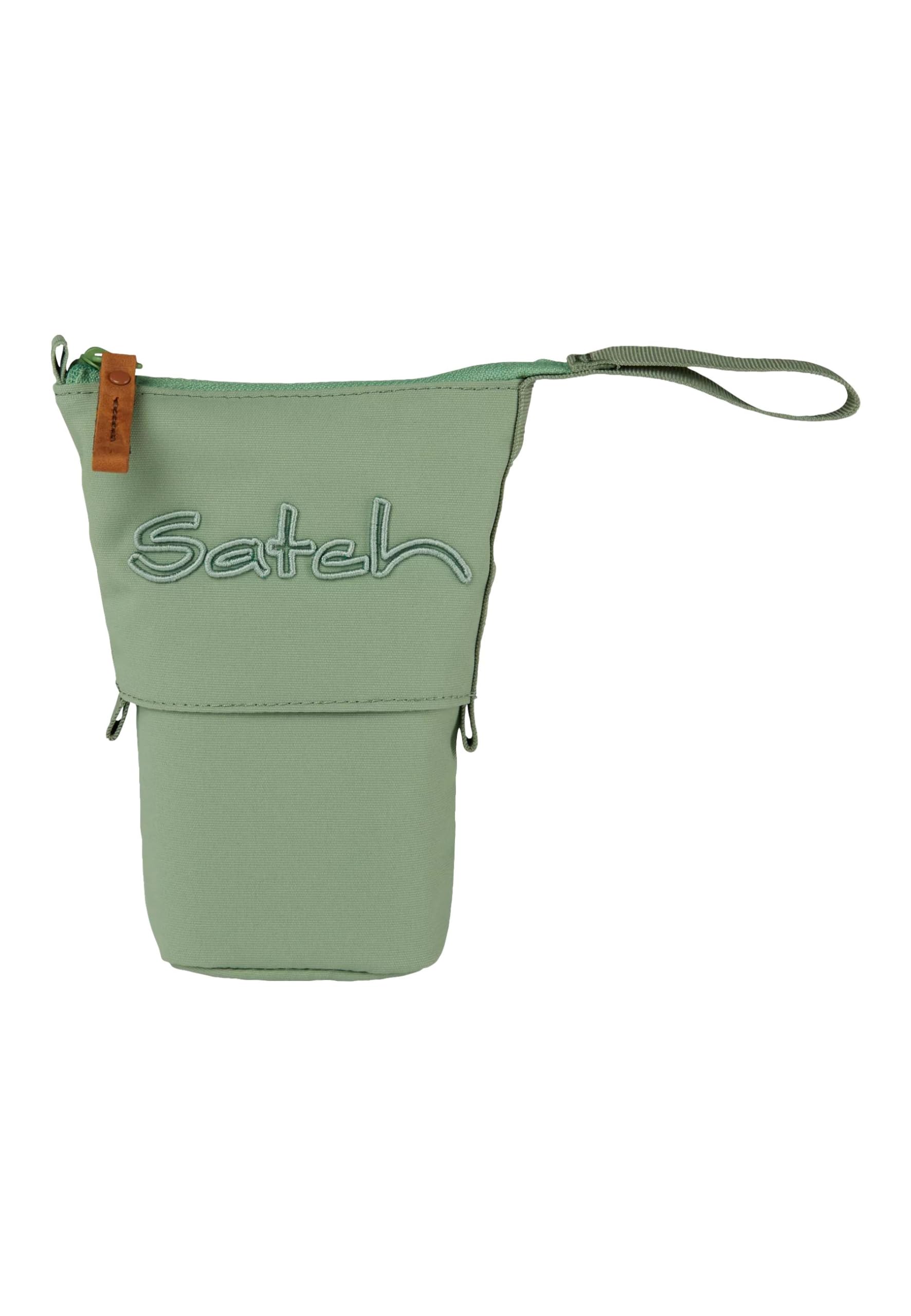 satch Pencil Slider Extra Large with Divider Zip Pocket Pen Holder Set Square Viewing Window for Timetable Nordic Jade Green - Light Green — image 1