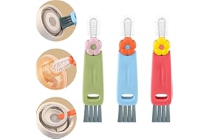 3 in 1 Cup Lid Cleaning Brush Set, Multifunctional Bottle Crevice Cleaning Brush, Portable Cup Lid Gap Cleaner, Water Bottle 