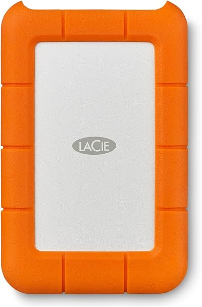 LaCie Rugged Mini 5TB USB C External Hard Drive Shock Resistant