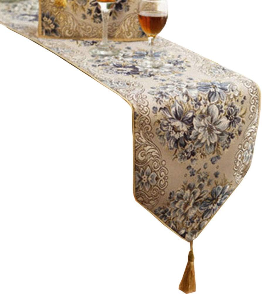 Best table runner jacquard black