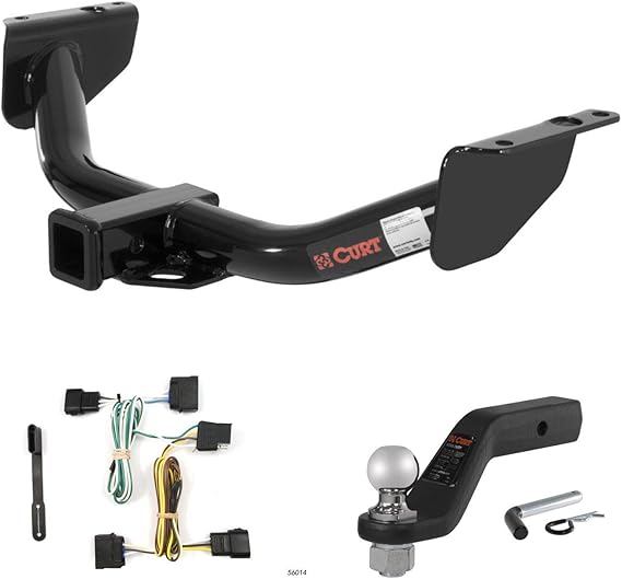 Amazon.com: CURT Trailer Tow Package w/ 2 5/16" Ball Mount w/ 4" Drop