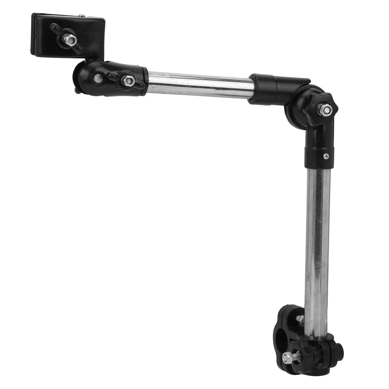 Jenngaoo Universal Bike Umbrella Mount Holder,Foldable Bicycle Umbrella Frame Stand Wheelchair Umbrella Clamp Handle for Stroller Wheelchair Scooter Gol-f Cart