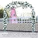 PARTY JOY 2pcs Flower Garland Fake Rose Vine Artificial Flowers Hanging Rose Ivy Hanging Baskets Wedding Arch Garden Background Decor（White）