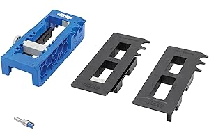 Kreg Door Hinge Routing Jig - Adjustable Jig with Router Bit Depth Guide for Precise Mortises - Professional Door Hinge Insta