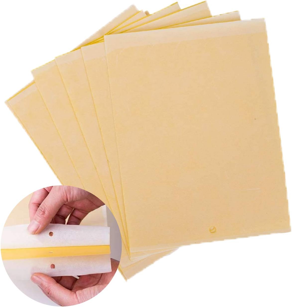 Sticky Insect Paper YELLOM Dual-Sided Yellow Sticky Traps 20 Pack for Flying Plant Insect ...