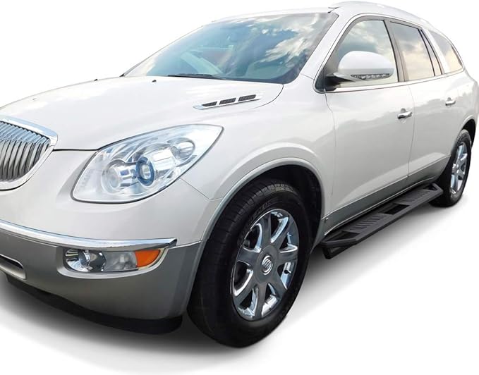 Amazon Com Aps Iarmor 6 5in Nerf Bars Square Tube Custom Fit 07 17 Chevy Traverse Buick Enclave Automotive