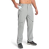 SNOWTEN Men's Hiking Stretch Pants Lightweight Work Pants Waterproof Tactical Ripstop Cargo Pants