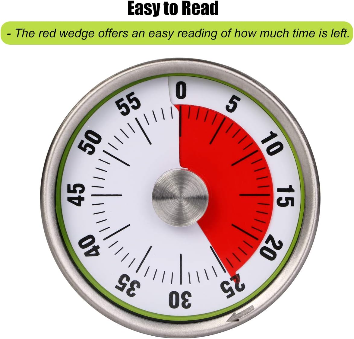 AIMILAR 60 Minutes Mechanical Kitchen Timer Small Visual Countdown