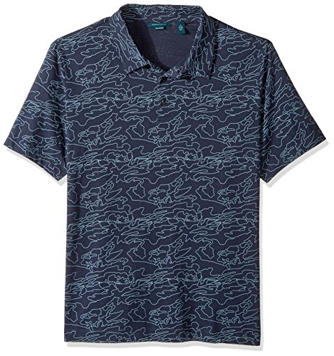 Perry Ellis Mens Big Pima Printed Button Polo Shirt Desertcart