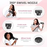 Casamaa Ionic Hair Dryer with AC Motor Fast Drying 3 Attachments view 6