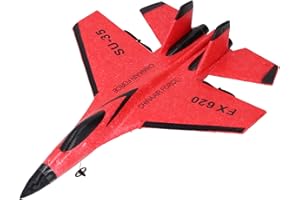 SUNGOOYUE RC Glider, Foam Construction Dual Engine Power Remote Control Airplane with 3.7V Lithium Battery and 3 Axis Gyrosco
