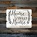 Home Sweet Home Wooden Wall Sign, Shabby Chic Farmhouse Wall Decor, Decorative Hanging Sign for Home, Kitchen, Living Room