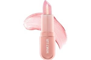 Winky Lux Glimmer Balm, pH Lip Balm, Color Changing Lipstick and Tinted Lip Balm, Vegan & Cruelty Free, Hydrate & Plump, Pink Shimmer Lipstick, Rose