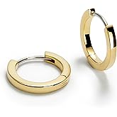 Ana Luisa Trendy Huggie Hoop Earrings for Women - 14K Gold Plated or Sterling Silver Hoop Earrings - Small, Dainty, Hypoallergenic, Water-Resistant, Tarnish-Free Hoops - Jewelry Perfect for Stacking