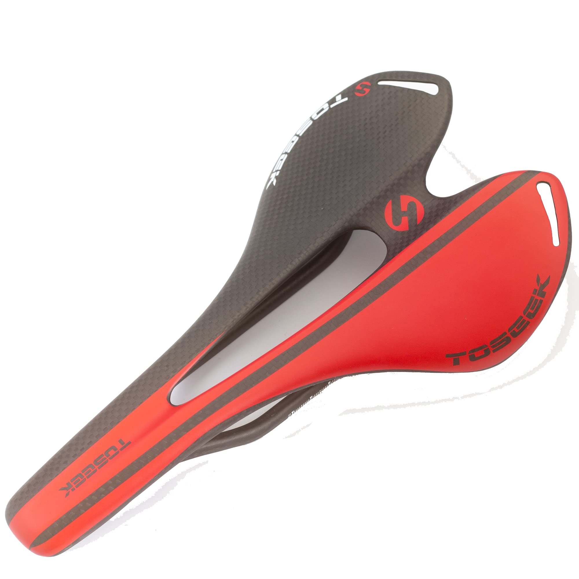 Lightweight Full Carbon Saddle compatible with Brompton Dahon Tern folding bikes BLACK RED