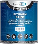 Bond It Bitumen Paint 1 Litre Black Waterproofing Concrete Steel Wood Asphalt view 2