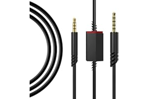 ANLINKSHINE A10 Replacement Cord, Compatible with Astro A40 Headset, Inline Mute Cord for A40 A30 A10 Gaming Headsets / PS5, PS4, Xbox One Controller (6 Feet)