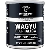 South Chicago Packing 100% Pure Wagyu Beef Tallow, 42 Ounces &ndash; Paleo &amp; Keto Friendly Cooking Fat for Searing, Saut&eacute;ing &amp; Frying