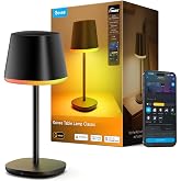 Govee Smart Cordless Table Lamp Classic (No Adapter), RGBIC Desk Lamp | Rechargeable Table Lamp for Living Room, Portable Lam