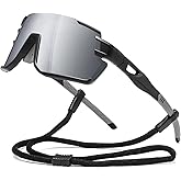 Suertree Polarized Cycling Sunglasses for Men Women UV Protection with Myopia Clip Baseball Biking Running MTB Sun Glasses