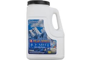 Qik Joe - Polar Express Ice Melt for Sidewalks, Driveways, and Steps - Deicer for Concrete, Asphalt, and Other Surfaces - 10 Lbs
