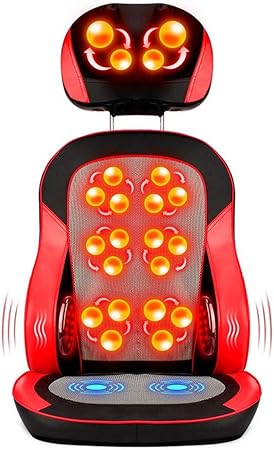 Amazon シートマッサージャー マッサージマットレス 加熱付きマッサージマット ホームオフィスのための子宮頸マッサージチェア 戻る 腎臓 マッサージ 混練 セラピーを加熱し Zcyg マッサージシート