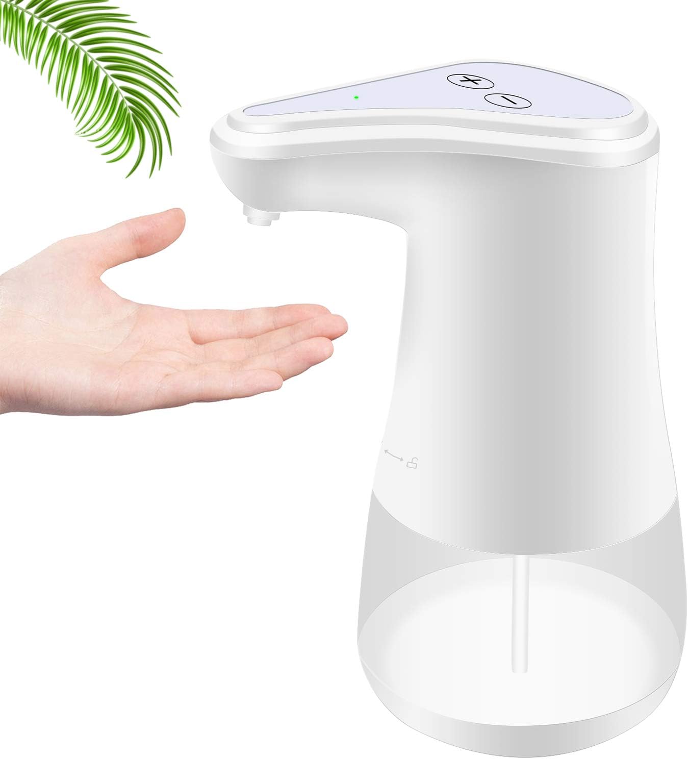 Alcohol Hand Sanitizer Dispenser Automatic Sensor Pump Non-Contact Sprayer Bottles White 360ml Touchless Soap Adjustable Dispenser Good for Home Restaurant School Shopping Mall