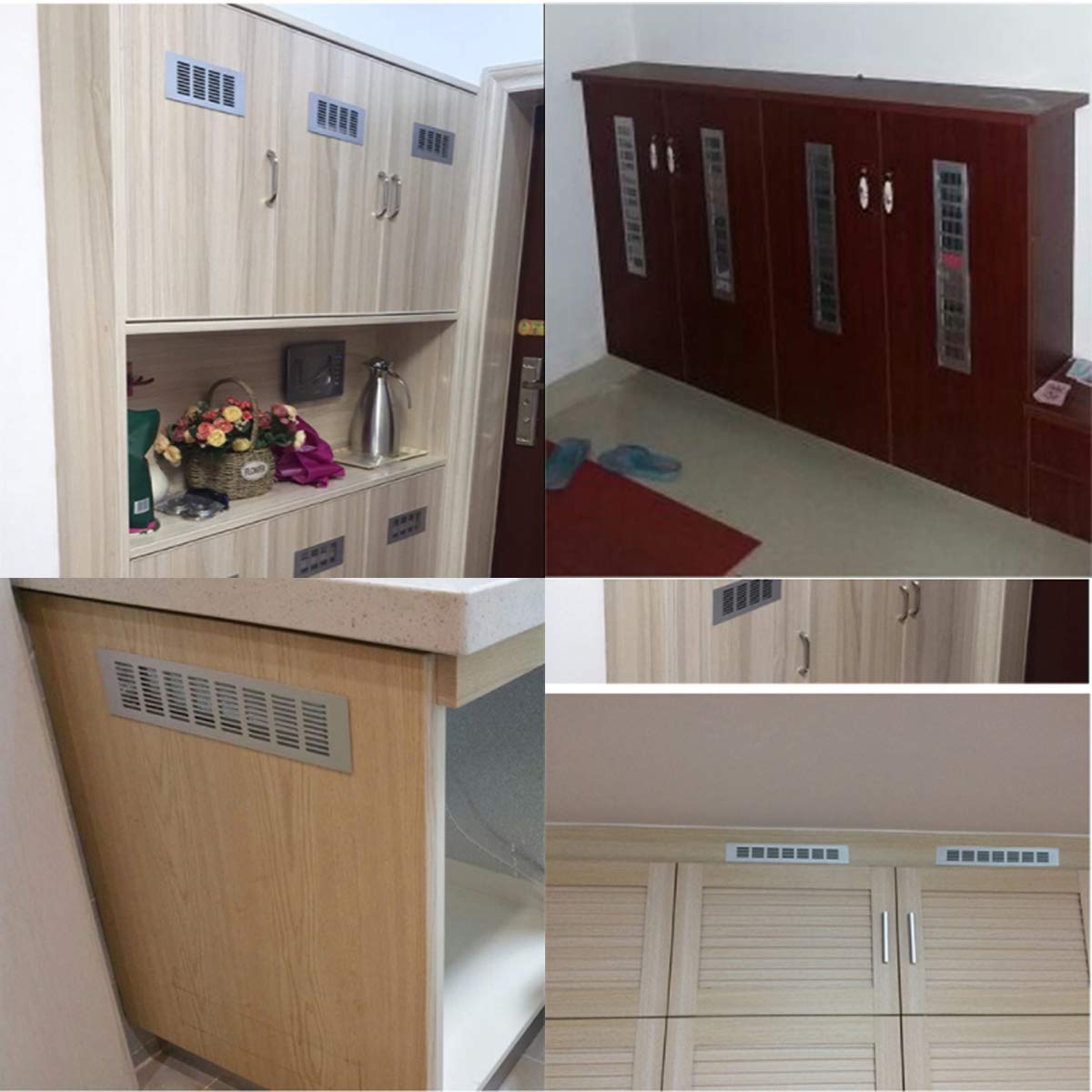 Diy Tools Saim Metal Air Vent Grille For Wardrobe Shoes Cabinet
