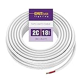 Emitever Wall Cable LED Lighting Copper Wire, 18