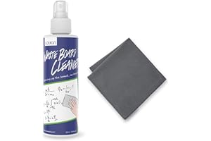 loukin Non-Toxic Whiteboard Cleaner, 8.5 fl oz Dry Erase Board Cleaner, Whiteboard Cleaning Spray with Cloth, Removes Stubborn Marks from Whiteboards
