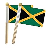 Jamaica Stick Flag, Jamaican Small Mini Hand Held