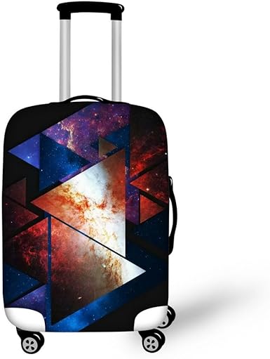 colorful suitcases with wheels