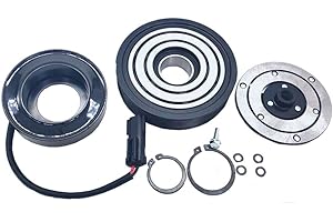 HEX AUTOPARTS A/C AC Compressor Clutch Repair Kit - Drive Plate Hub Pulley Bearing Coil replacement for Jeep Liberty 6 Cyl. 3.7L 2002 2003 2004 2005